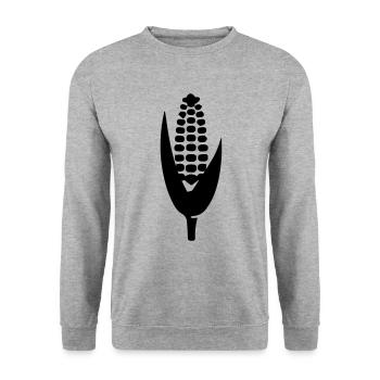 Symbole du maïs - Sweat-shirt Unisexe - gris chiné - Devant - Alina (178cm) & Michal (187cm)