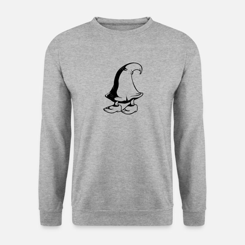 Zipfelzwergs - Unisex Pullover - Weißgrau meliert