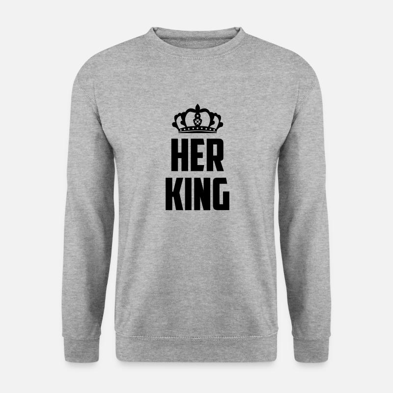Her King - Unisex Sweatshirt - salt & pepper