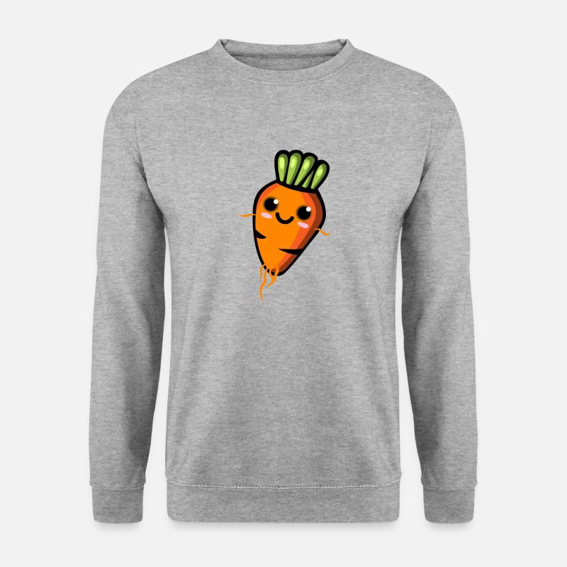 Carrot - Unisex Pullover - Weißgrau meliert