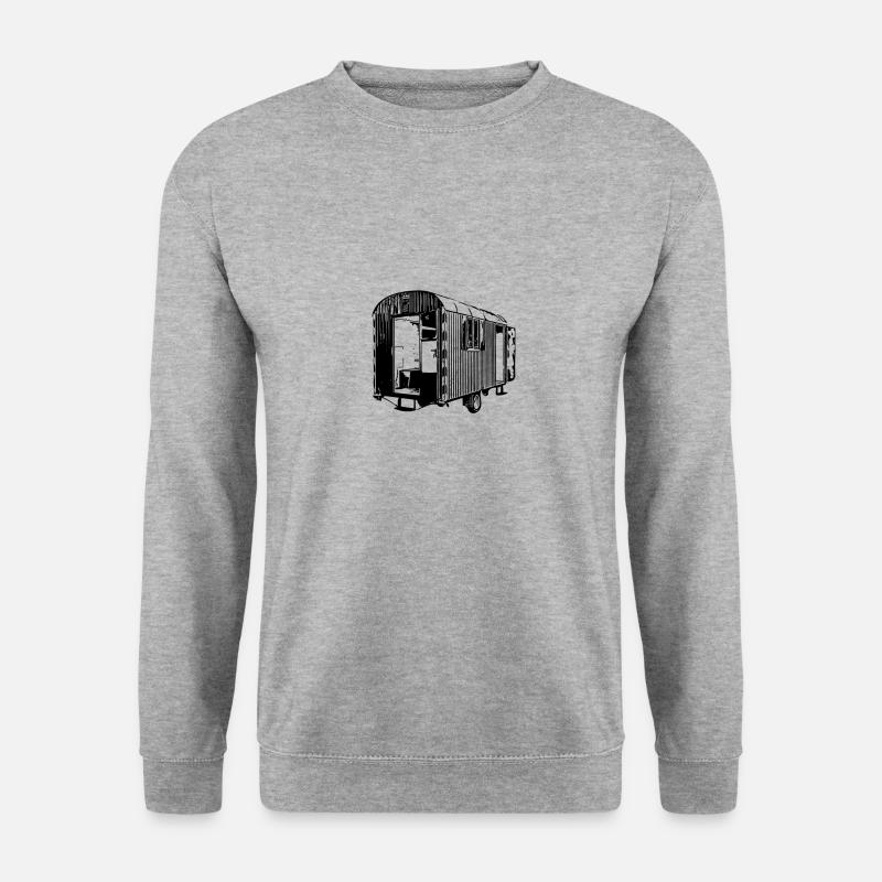 Bauwagen - Unisex Pullover - Weißgrau meliert
