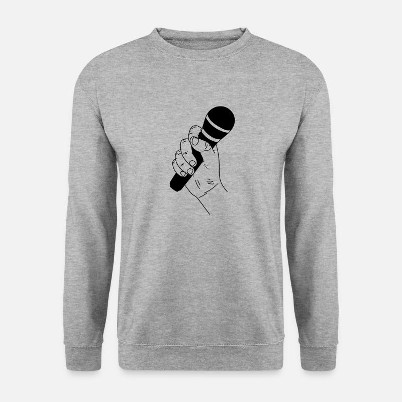 Microphone - Unisex Sweatshirt - salt & pepper