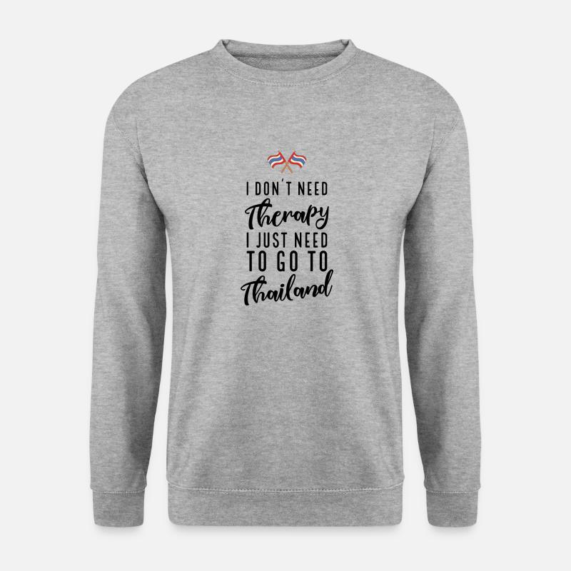 Thailand - Unisex Pullover - Weißgrau meliert