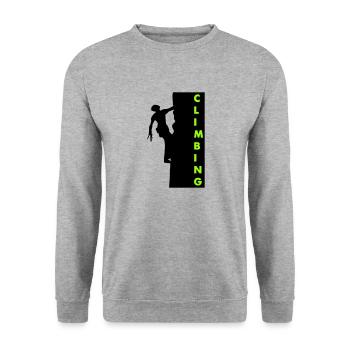 Escalade - Sweat-shirt Unisexe - gris chiné - Devant - Alina (178cm) & Michal (187cm)