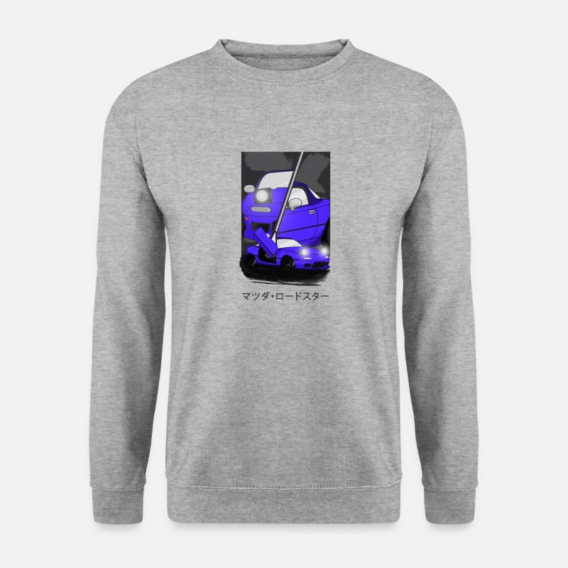 CAR COMIC BLUE - Unisex Sweatshirt - salt & pepper