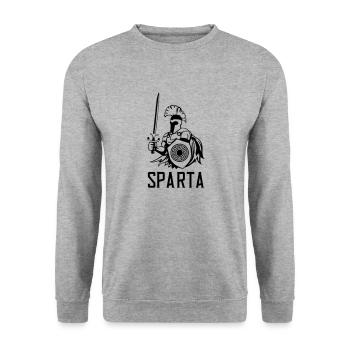 Sparte - Sweat-shirt Unisexe - gris chiné - Devant - Alina (178cm) & Michal (187cm)