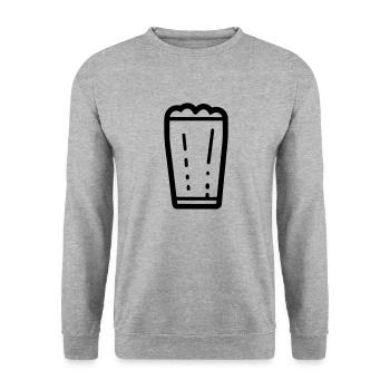 Bière - Sweat-shirt Unisexe - gris chiné - Devant - Alina (178cm) & Michal (187cm)