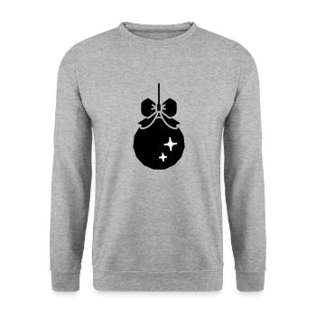 Christmas decorative ball - Unisex Sweatshirt - salt & pepper - Front - Alina (178cm) & Michal (187cm)