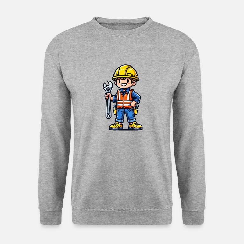 Construction worker - Unisex Sweatshirt - salt & pepper