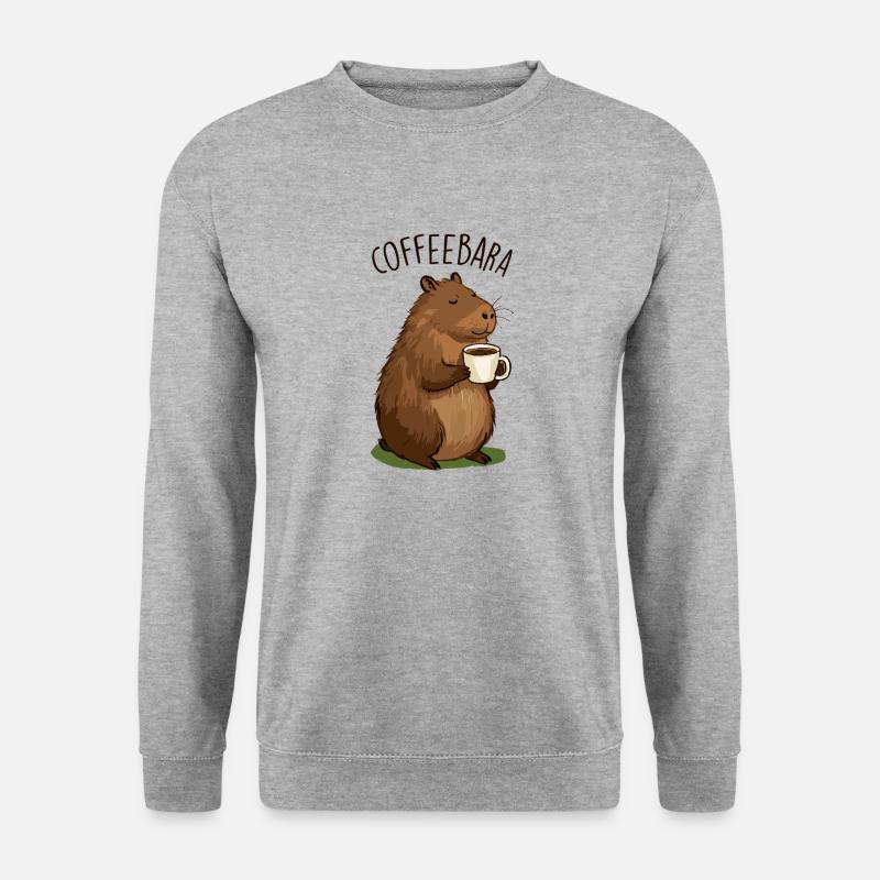 Kaffeebar - Unisex Pullover - Weißgrau meliert