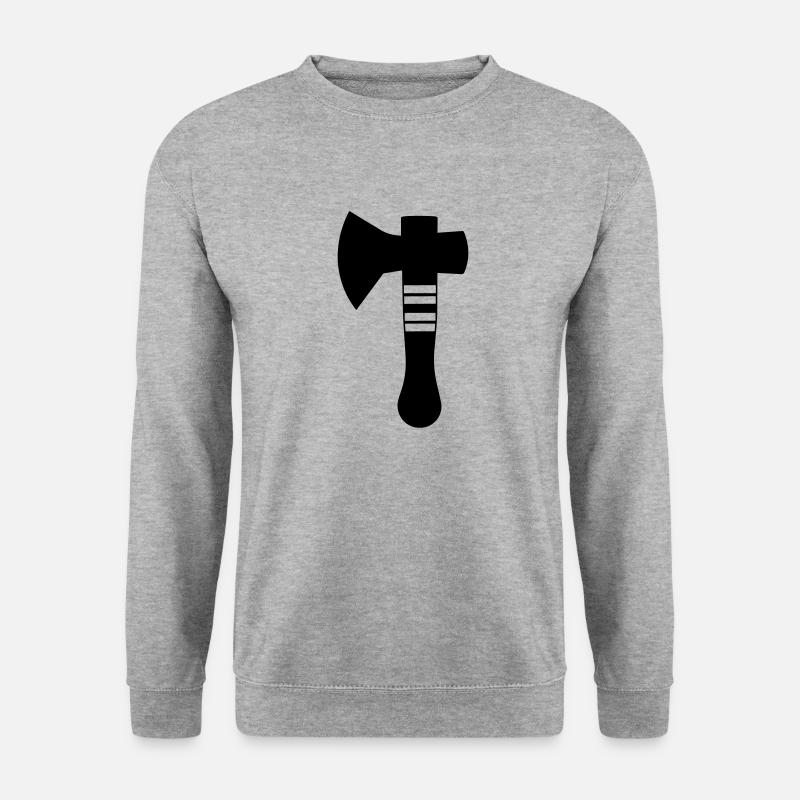 hache - Sweat-shirt Unisexe - gris chiné