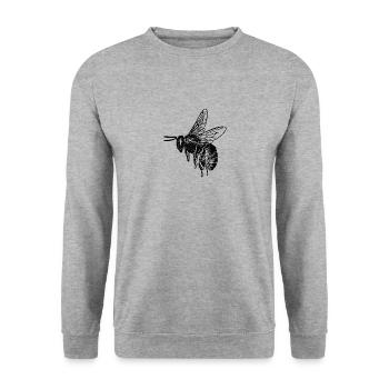 bie 63 - Sweat-shirt Unisexe - gris chiné - Devant - Alina (178cm) & Michal (187cm)