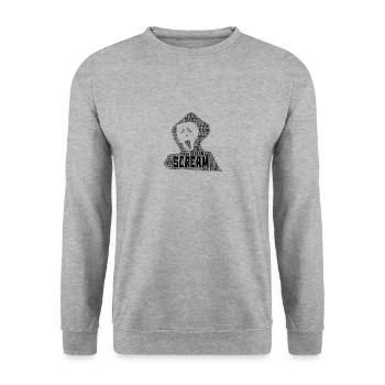 Scream - Horror - Halloween Shirt - Unisex Sweatshirt - salt & pepper - Front - Alina (178cm) & Michal (187cm)