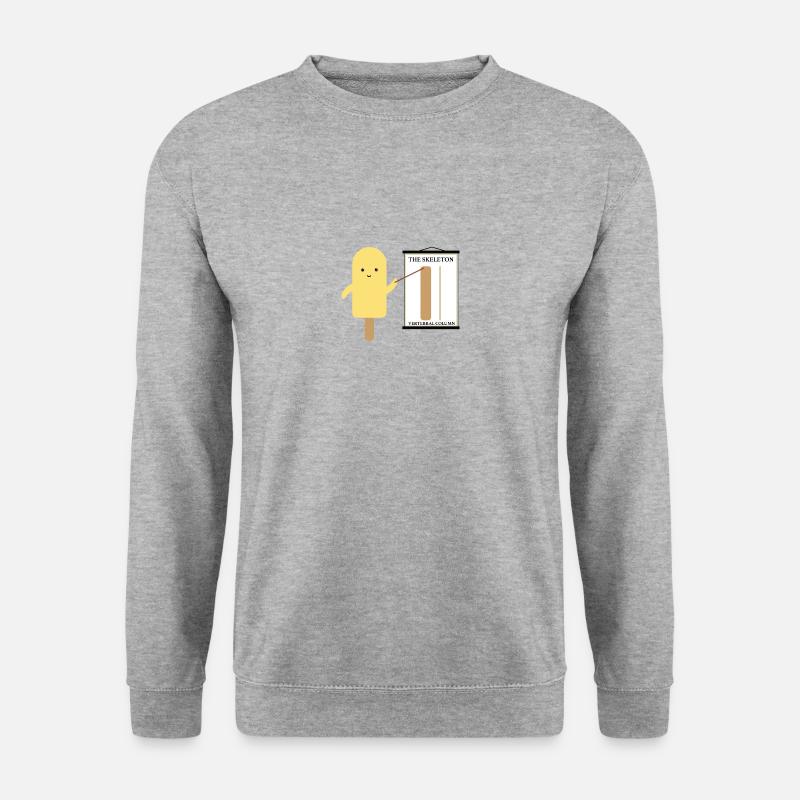 Spine skeleton humor - Unisex Sweatshirt - salt & pepper