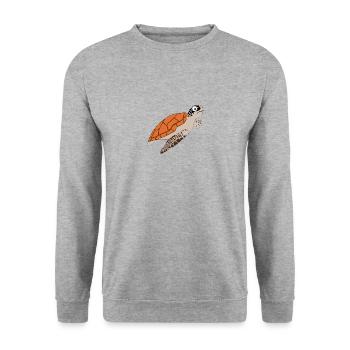 turtle - Unisex Sweatshirt - salt & pepper - Front - Alina (178cm) & Michal (187cm)