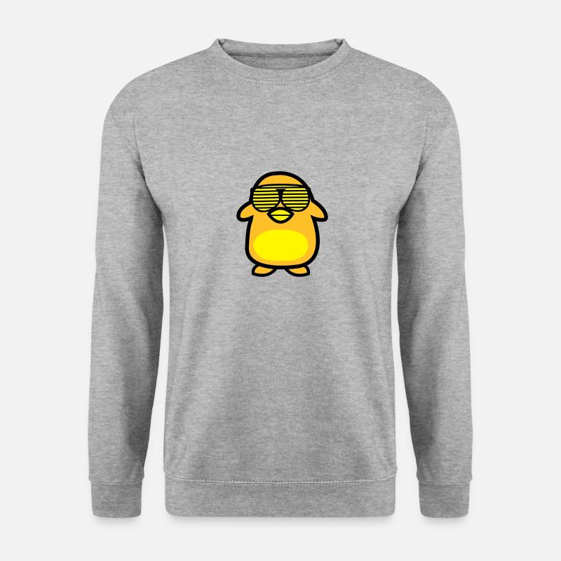 pingouin cool - Sweat-shirt Unisexe - gris chiné