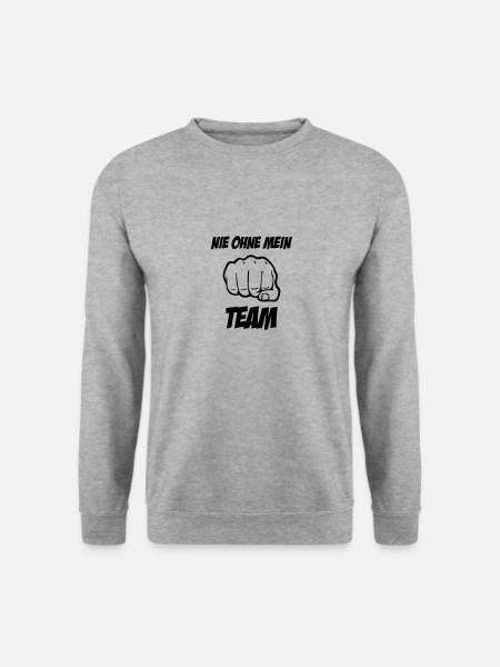 team - Unisex Pullover - Weißgrau meliert