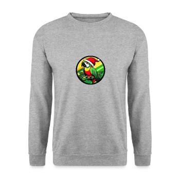 Noël à Papagai - Sweat-shirt Unisexe - gris chiné - Devant - Alina (178cm) & Michal (187cm)
