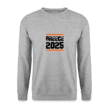 Greece 2025 Team - Unisex Sweatshirt - salt & pepper - Front - Alina (178cm) & Michal (187cm)