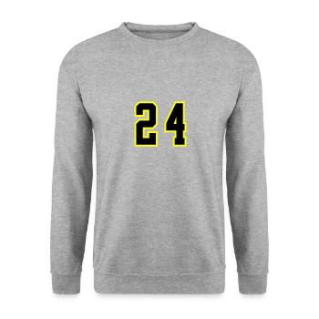 Maillot à 24 numéros - Sweat-shirt Unisexe - gris chiné - Devant - Alina (178cm) & Michal (187cm)