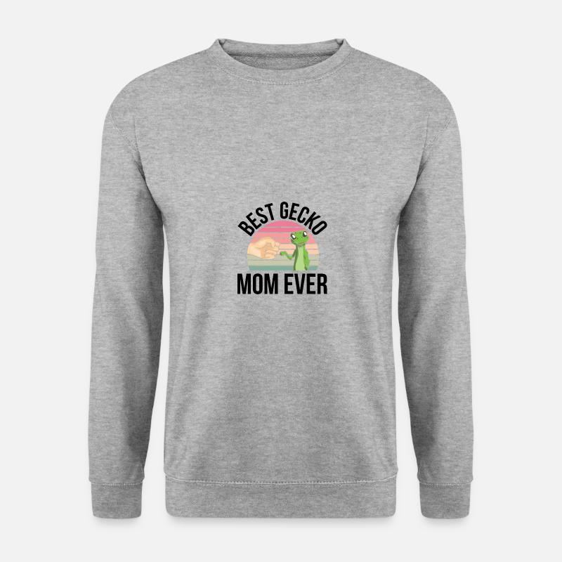 Gecko - Unisex Pullover - Weißgrau meliert