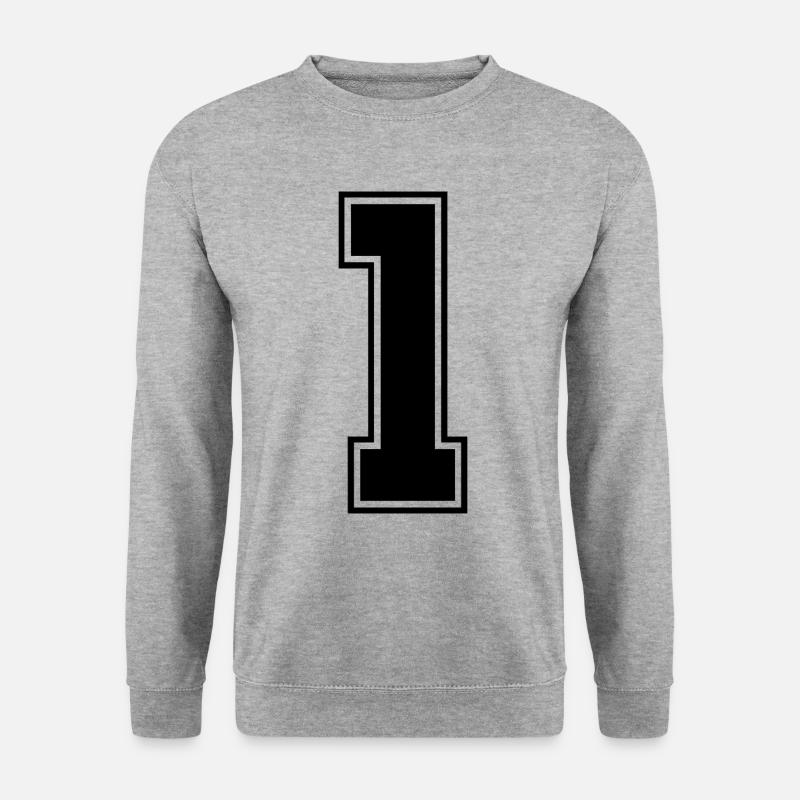 1 number jersey - Unisex Sweatshirt - salt & pepper