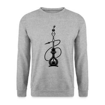 Shisha Symbol - Unisex Sweatshirt - salt & pepper - Front - Alina (178cm) & Michal (187cm)