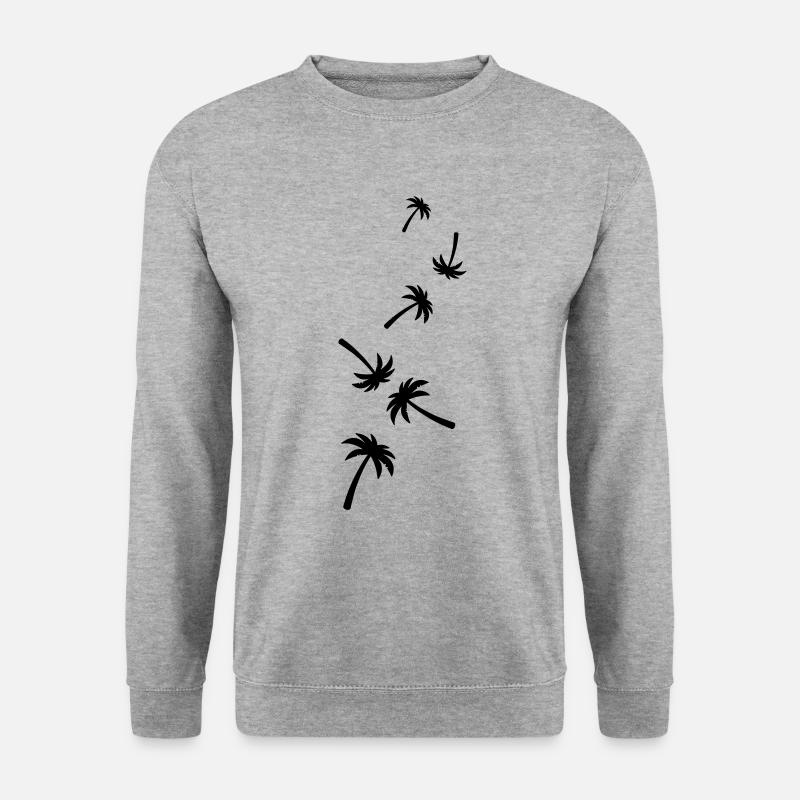 palme symbol - Unisex Pullover - Weißgrau meliert