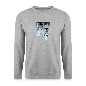 shirt, conception, t-shirt - Sweat-shirt Unisexe - gris chiné - Devant - Alina (178cm) & Michal (187cm)