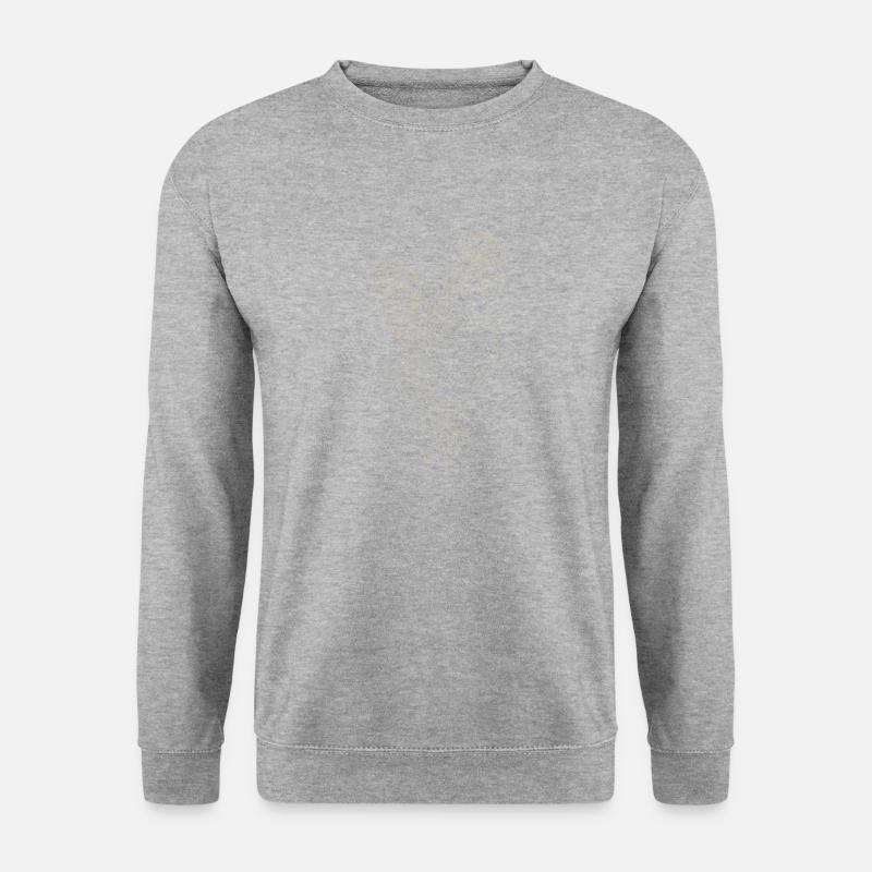 Hahn - Unisex Pullover - Weißgrau meliert