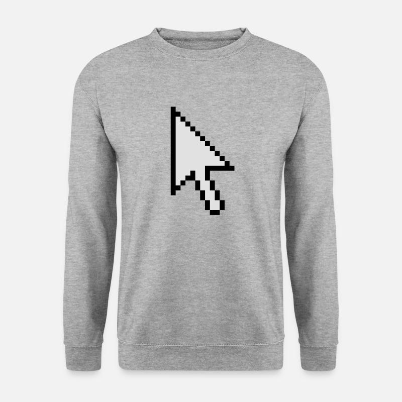 Mauszeiger - Unisex Pullover - Weißgrau meliert
