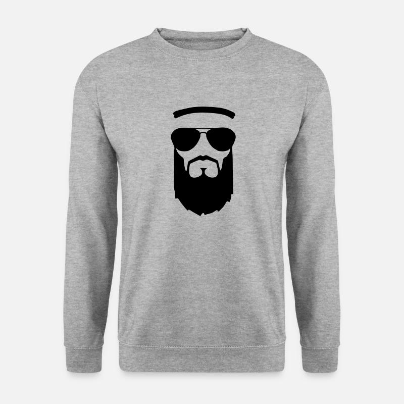 bärtig emir - Unisex Pullover - Weißgrau meliert