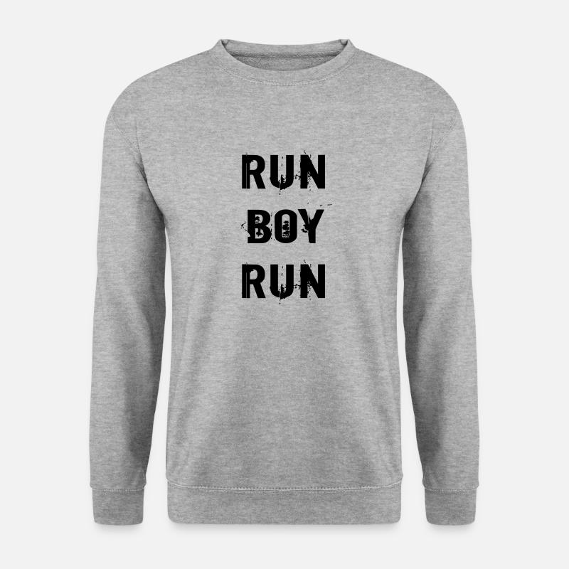 Run boy run - Unisex Sweatshirt - salt & pepper