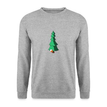 Orientierungslauf - Unisex Pullover - Weißgrau meliert - Vorne - Alina (178cm) & Michal (187cm)