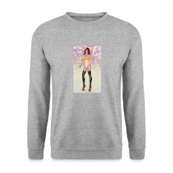 Femme sexy avec des blagues pratiques - Sweat-shirt Unisexe - gris chiné - Devant - Alina (178cm) & Michal (187cm)