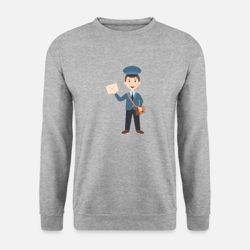 Post Beamter Briefträger - Unisex Pullover - Weißgrau meliert