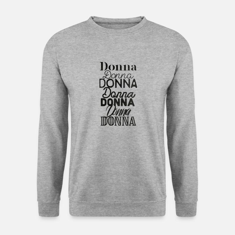 Donna - Unisex Pullover - Weißgrau meliert