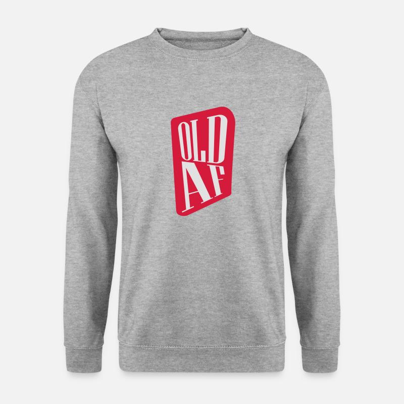 old AF Text Logo - Unisex Sweatshirt - salt & pepper