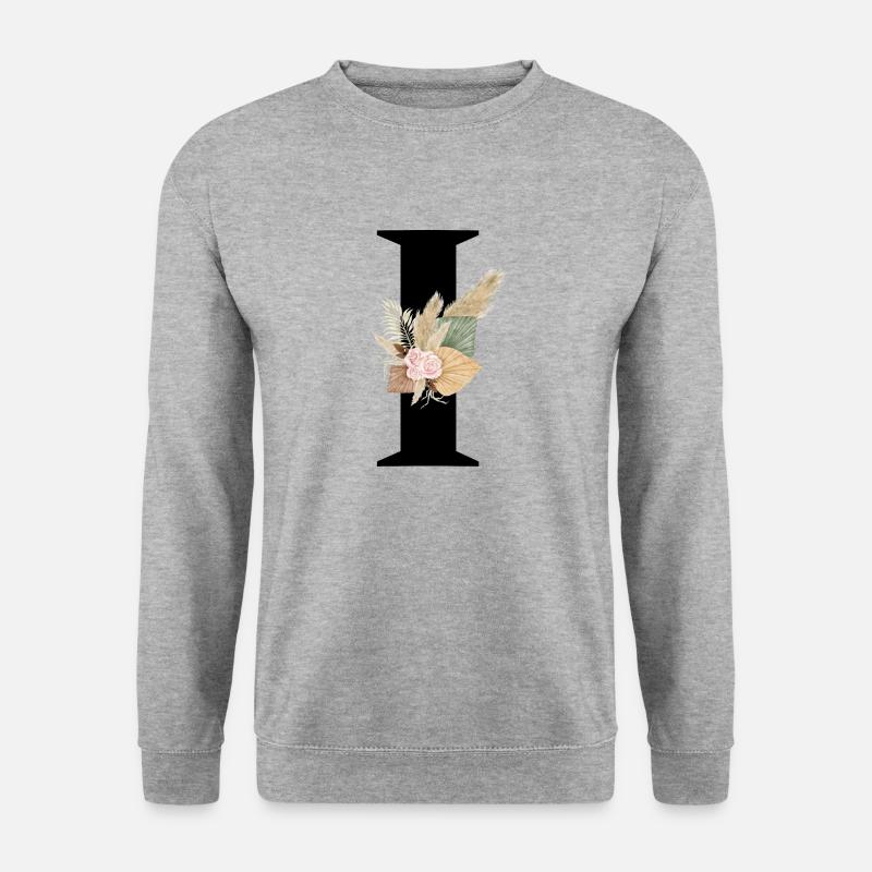 Brief Ich blühte - Unisex Pullover - Weißgrau meliert