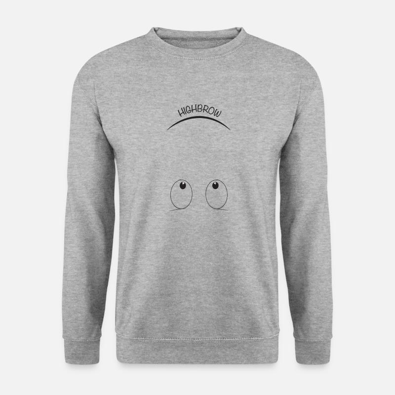 Highbrow_Eyebrow - Unisex Sweatshirt - salt & pepper