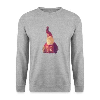 Santa Claus - Unisex Sweatshirt - salt & pepper - Front - Alina (178cm) & Michal (187cm)