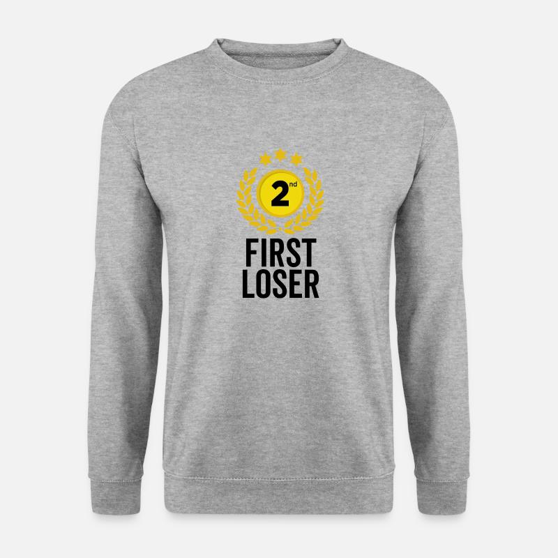 Erster Verlierer - Unisex Pullover - Weißgrau meliert