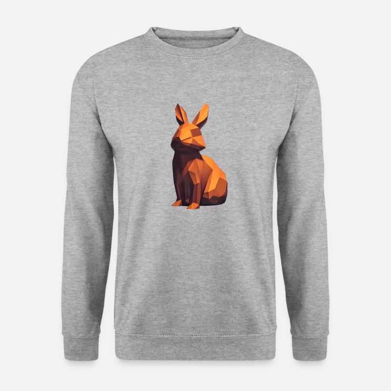 Holzfuchs - Unisex Pullover - Weißgrau meliert