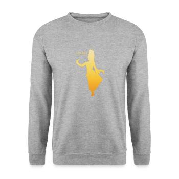 Kambodscha Tradition Tanz Khmer Apsara I Geschenk - Unisex Pullover - Weißgrau meliert - Vorne - Alina (178cm) & Michal (187cm)