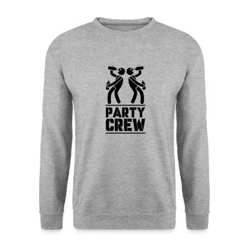 Équipage de fête - Sweat-shirt Unisexe - gris chiné - Devant - Alina (178cm) & Michal (187cm)