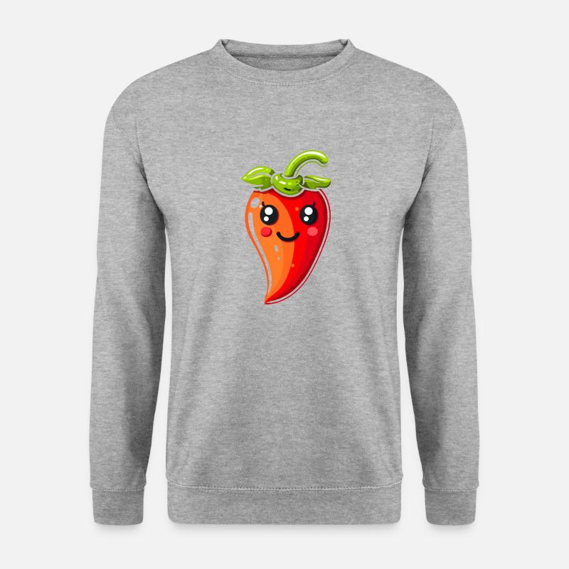 Chili - Unisex Pullover - Weißgrau meliert