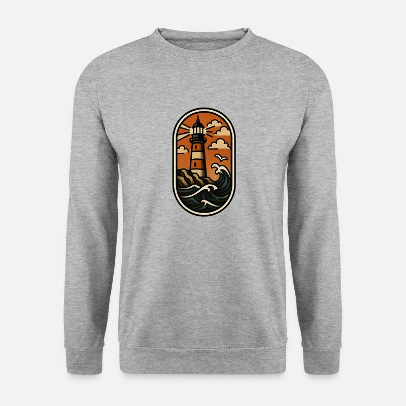 Bretagne patch - Sweat-shirt Unisexe - gris chiné