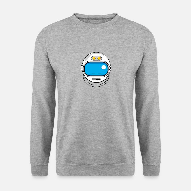 Spacehelmet - Unisex Pullover - Weißgrau meliert