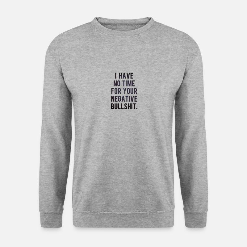 BS - Unisex Pullover - Weißgrau meliert