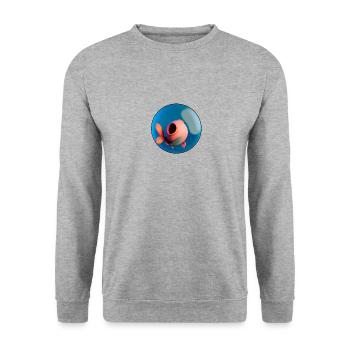 Strange form in an aquarium - Unisex Sweatshirt - salt & pepper - Front - Alina (178cm) & Michal (187cm)